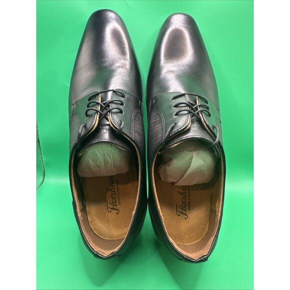 Florsheim Mens Jackson Plain Toe Derby Oxford Dress Shoes Formal 10M Black NEW main image 4